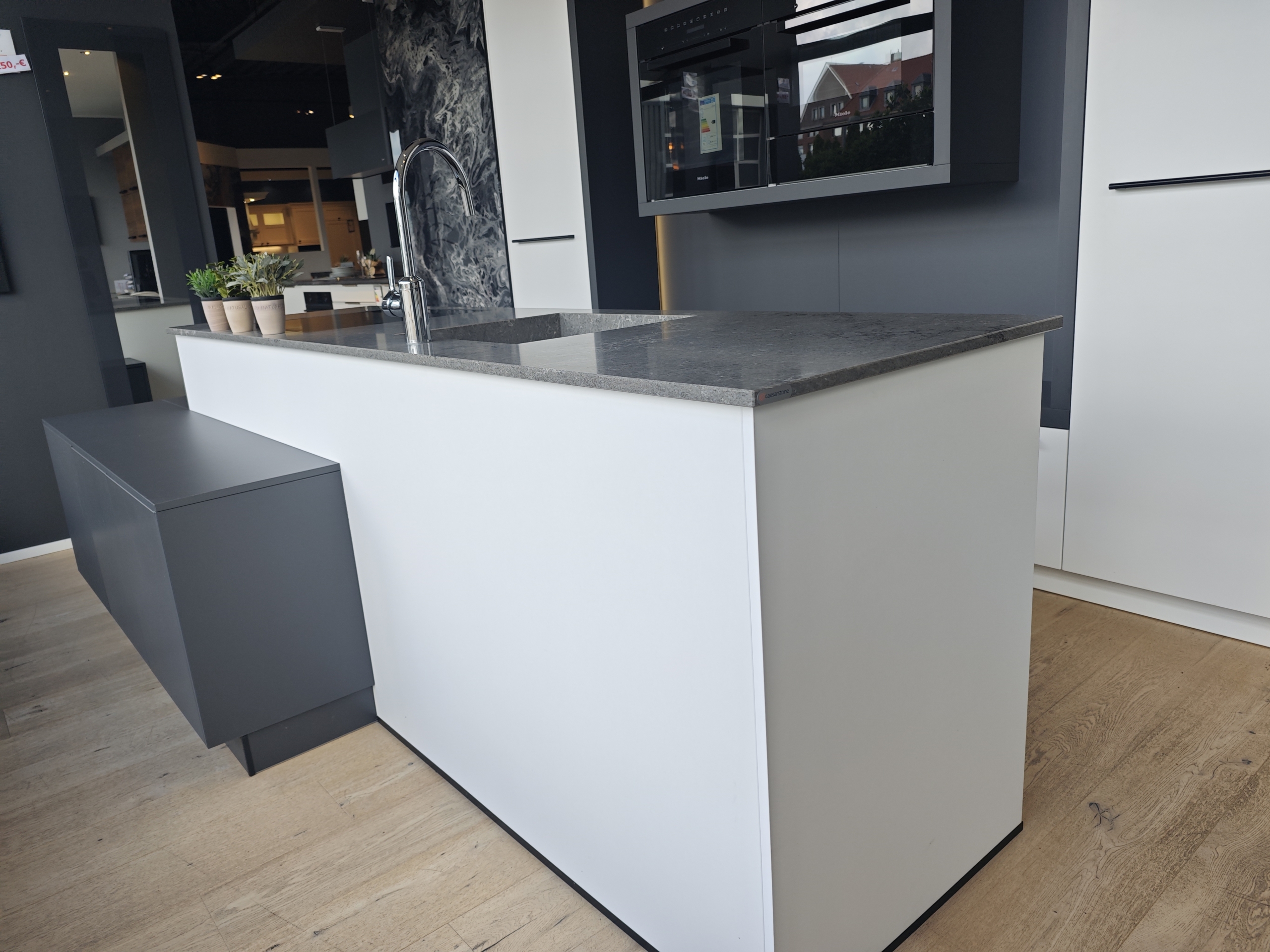 Einbauküche A584 AV 6000 kristallweiß Mattlack